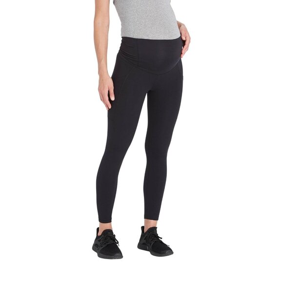 NWT Isabel Maternity Over Belly Active Maternity Leggings 82497913 Black L - Picture 4 of 9